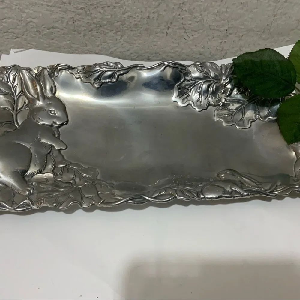 Vintage Arthur Court Bunny Bread Serving Tray 1998 A9